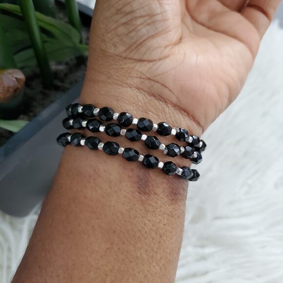 Hand Crafted Artist Statement Inspiration Bracelet Set - Picture 3 of 4